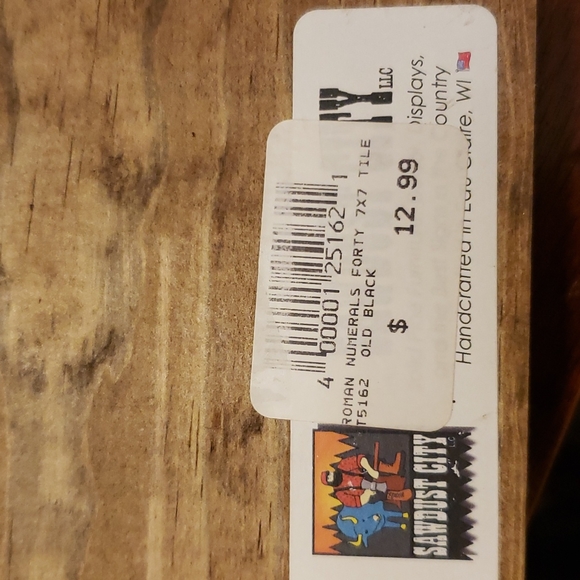 7" x 7" Wooden Plaque age 40 For Birthday 🎂 - Picture 4 of 5